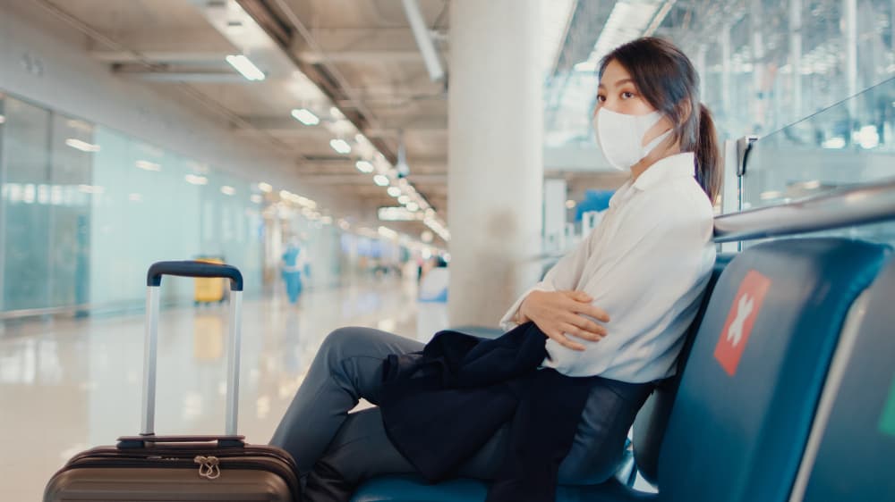 Woman at airport