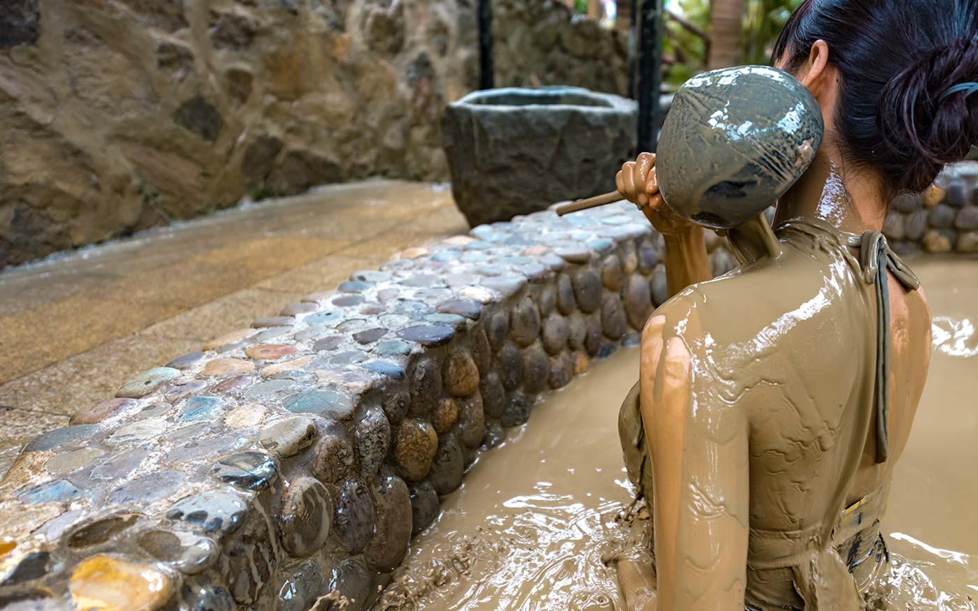 What is a mud bath?