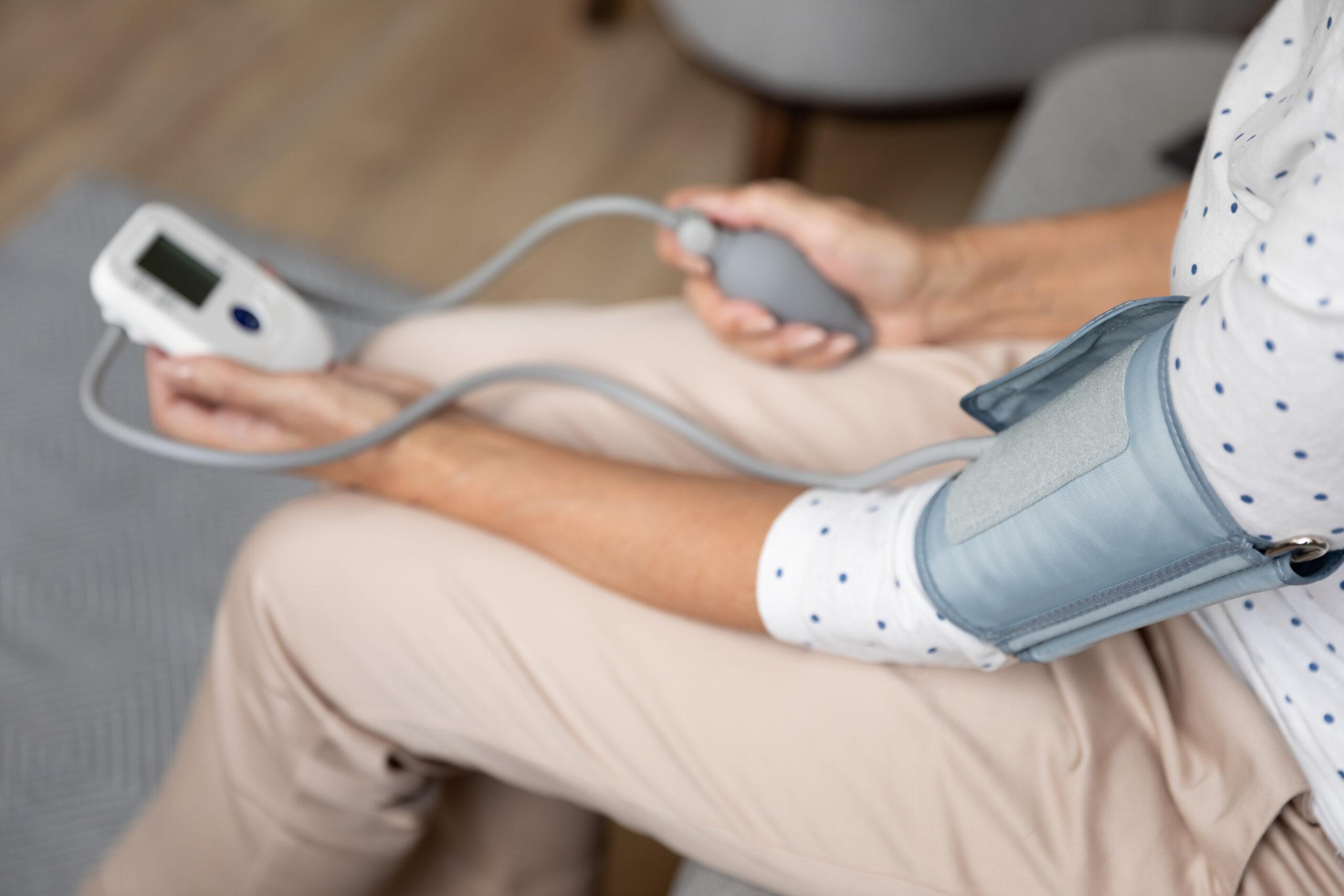 What is considered high blood pressure?