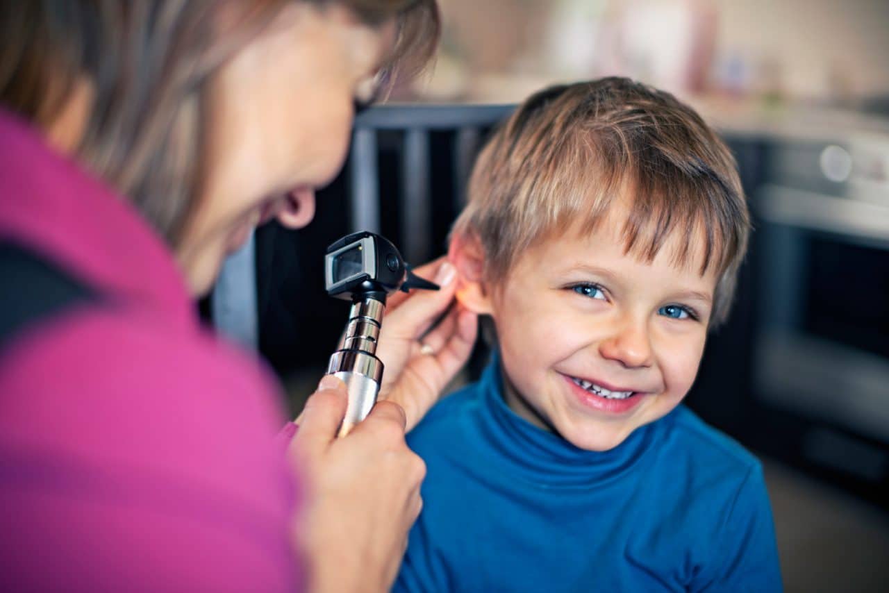 What does myringotomy treat?