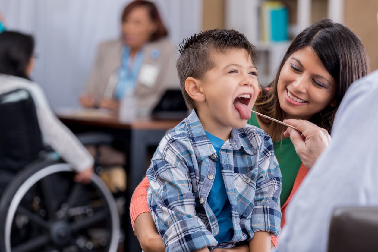 What does an adenoidectomy treat?