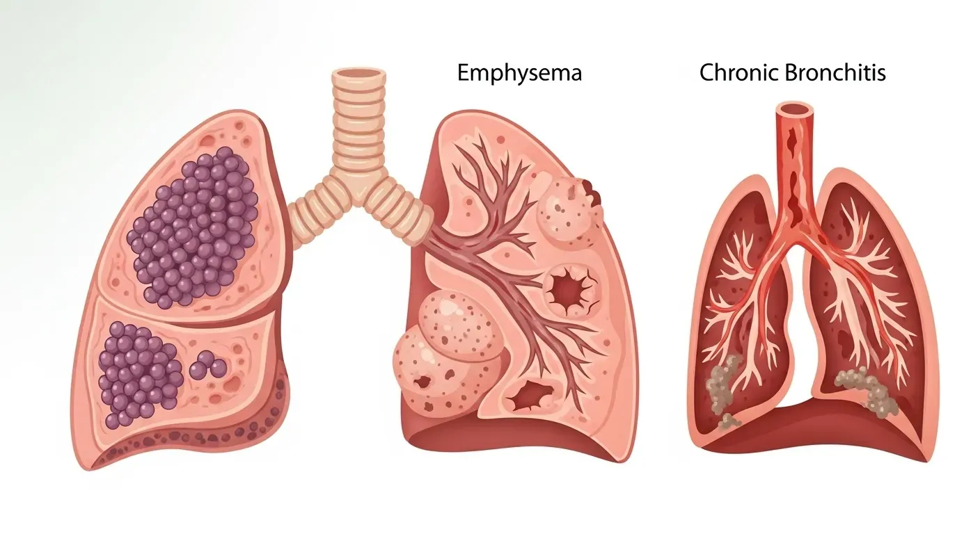 What causes Emphysema & Chronic Bronchitis?